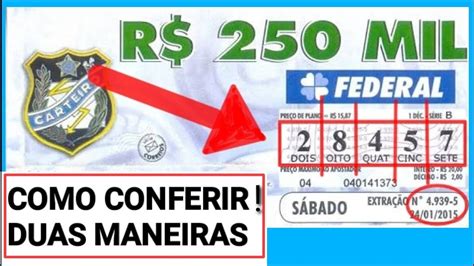 conferir bilhete de loteria federal - extração da loteria federal